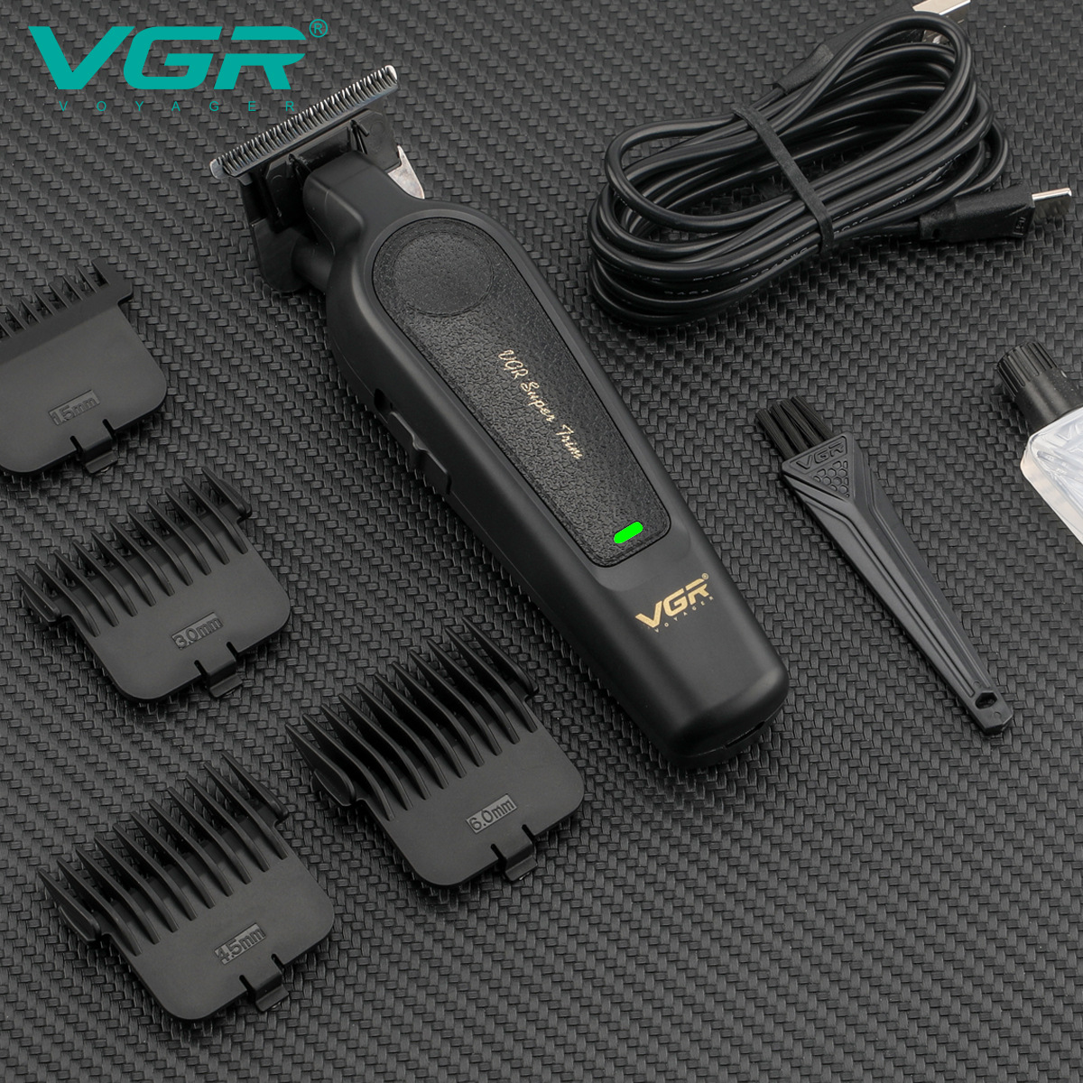 Tondeuse à cheveux électrique rechargeable VGR995 Cross Border pour hommes, utilisable à domicile._voghion.com