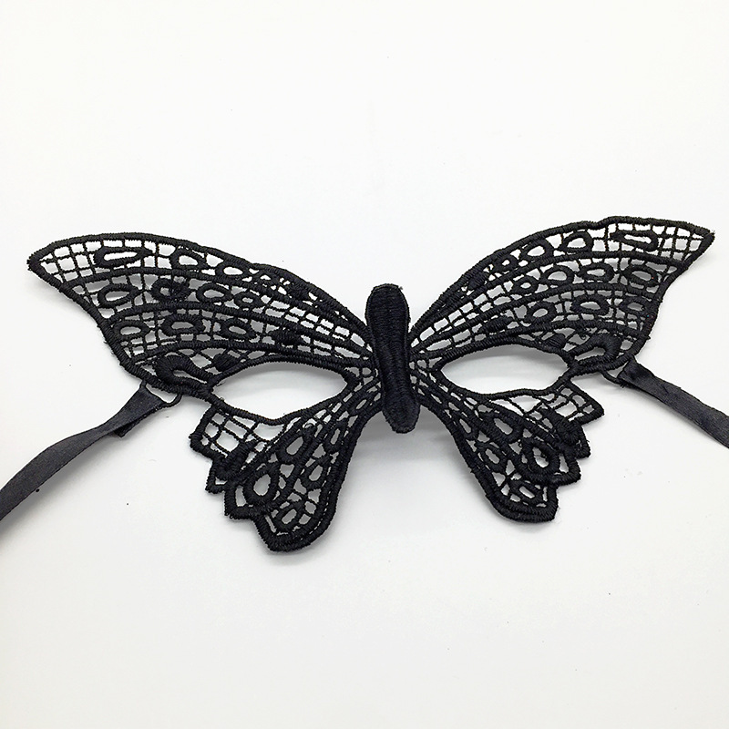 Ventas transfronterizas calientes de Halloween, máscara de encaje de media cara, show de baile, máscara de ojos sexy y misteriosa