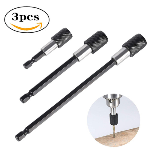 Hexagonal handle quick-release self-locking bit extension extension rod screwdriver quick-change connecting rod electric drill pneumatic screwdriver extension rod