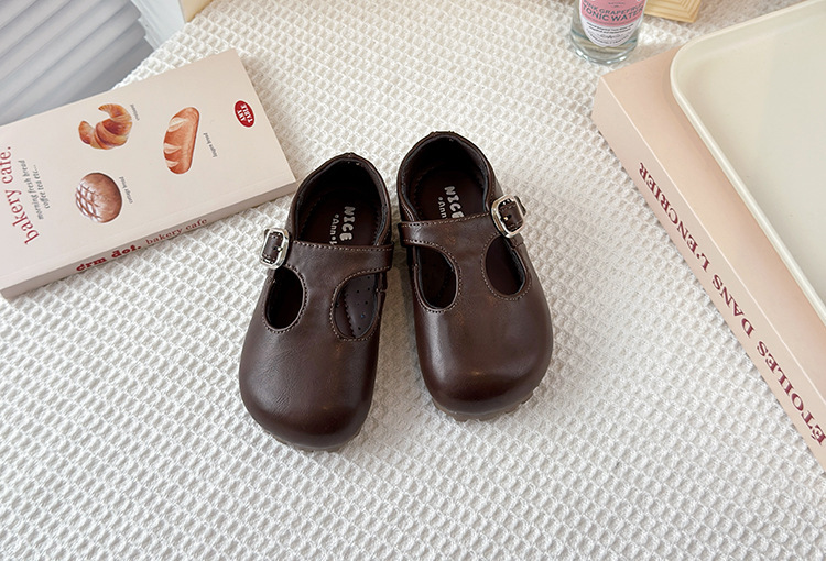 Chaussures mary jane en cuir élégantes pour filles printemps_voghion.com