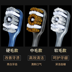 Toothbrush Wholesale Hao Teeth Liangpin 360° Spiral Medium Hair Cleaning and Stain Remover Individually Packed Adult Household Cross-Border Toothbrush