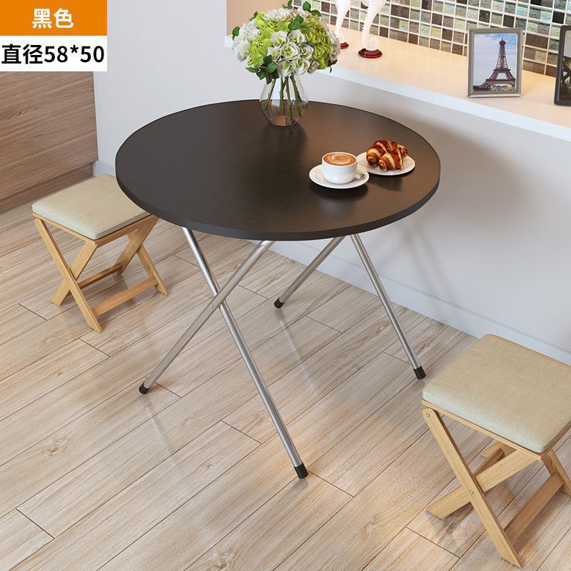 Mesa plegable, mesa de comedor, mesa de comedor, dormitorio portátil, mesa de comedor pequeña, simple para el hogar, de pie en el lado, tipo de casa pequeña