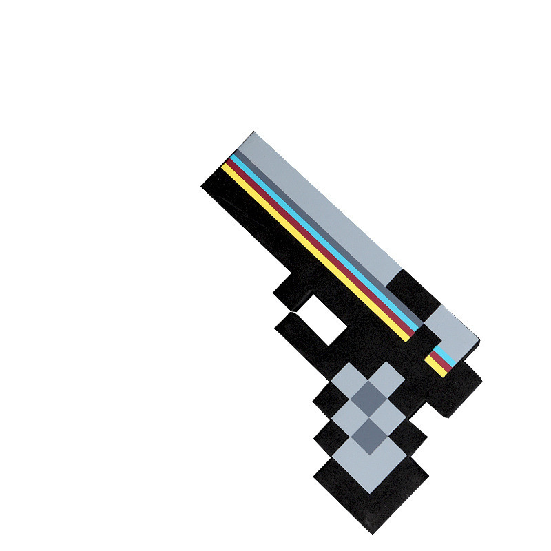 Minecraft 周辺機器泡おもちゃ剣原稿ゲームレンガ石剣武器ピクセルモデル|undefined