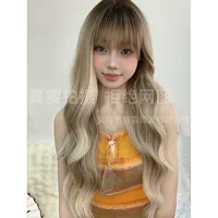 Гегемония парик длинные волосы новый сиамский кот большая волна Lolita моды вьющиеся волосы полный скальп симулятор скальпа