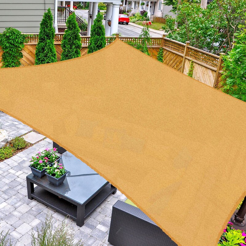 Cross-Border Triangular Sunshade Canvas Rainproof Canopy Sunshade Tent for Balcony Outdoor Patio Sun Protection Home Terrace
