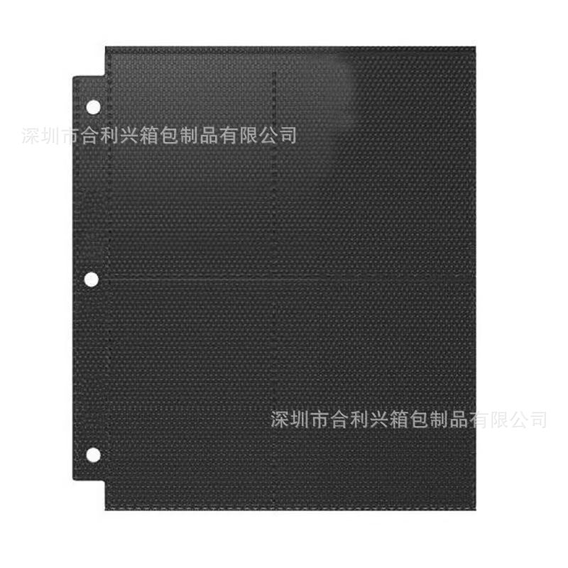 Cuatro cuadrados negro de 3 agujeros