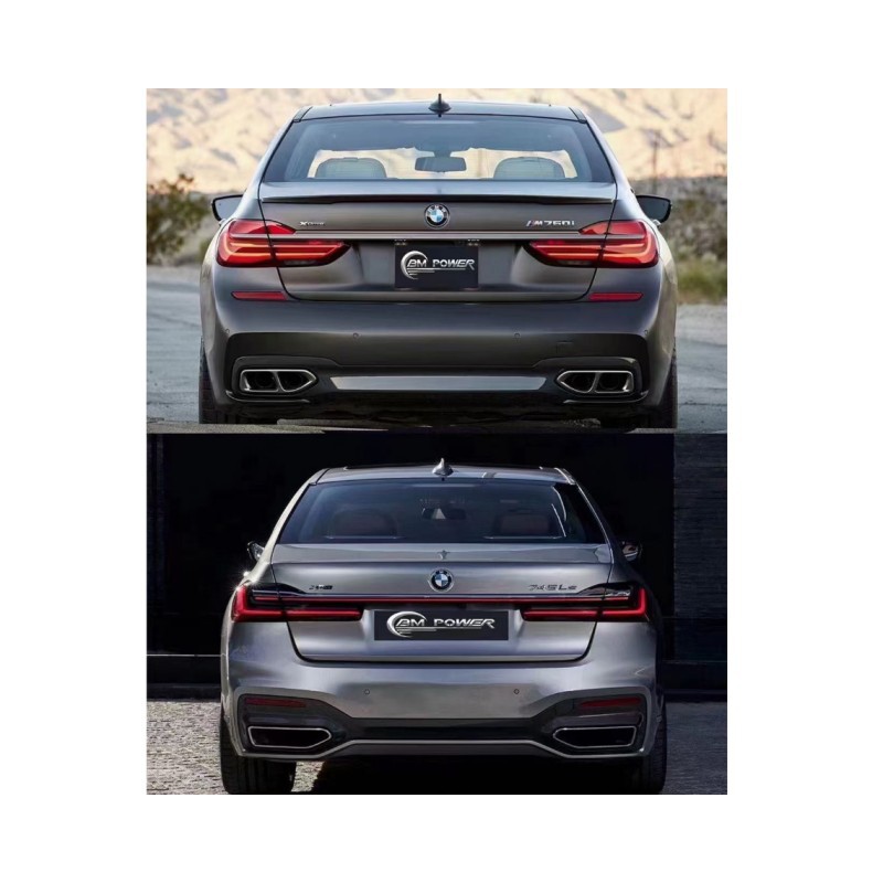 Old-To-New Surround Bumper Suitable for Bmw 7 Series G11/G12 Early Model with Full Surround for Modified Headlights and Taillights