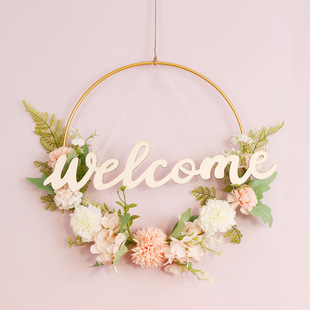 Girl heart Garland pendant princess room doorway decoration wedding props living room bedroom wall hanging