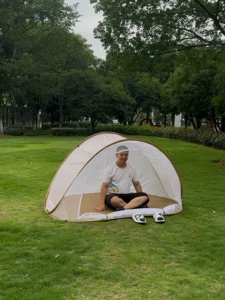 Convenient Quick-Open Anti-Mosquito Children's Tent Outdoor Camping No-Build Sunshade and Sun Protection Beach Tent