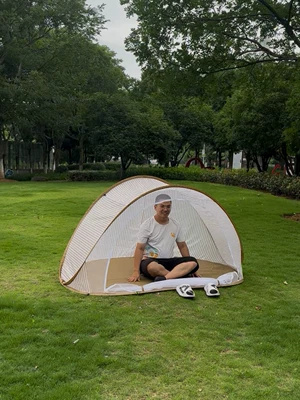 Convenient Quick-Open Anti-Mosquito Children's Tent Outdoor Camping No-Build Sunshade and Sun Protection Beach Tent