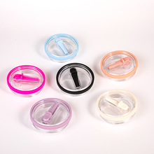 跨境热销爆款30oz折叠吸管杯高颜值防漏密封盖便携手柄汽车杯盖