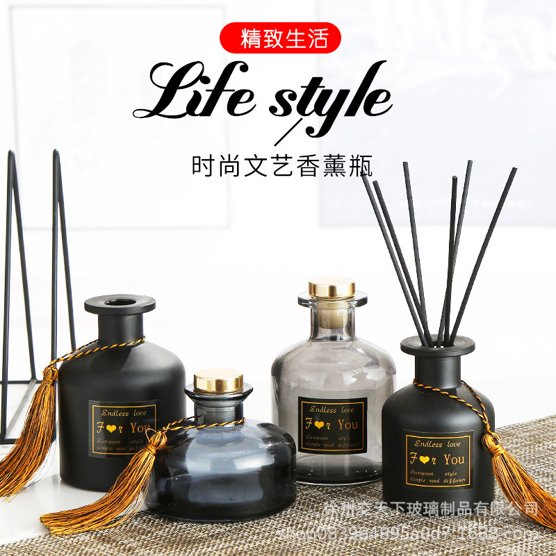 Big belly aromatherapy bottle bayonet black aromatherapy bottle 50ml150ml brown essential oil aromatherapy bottle printing logo