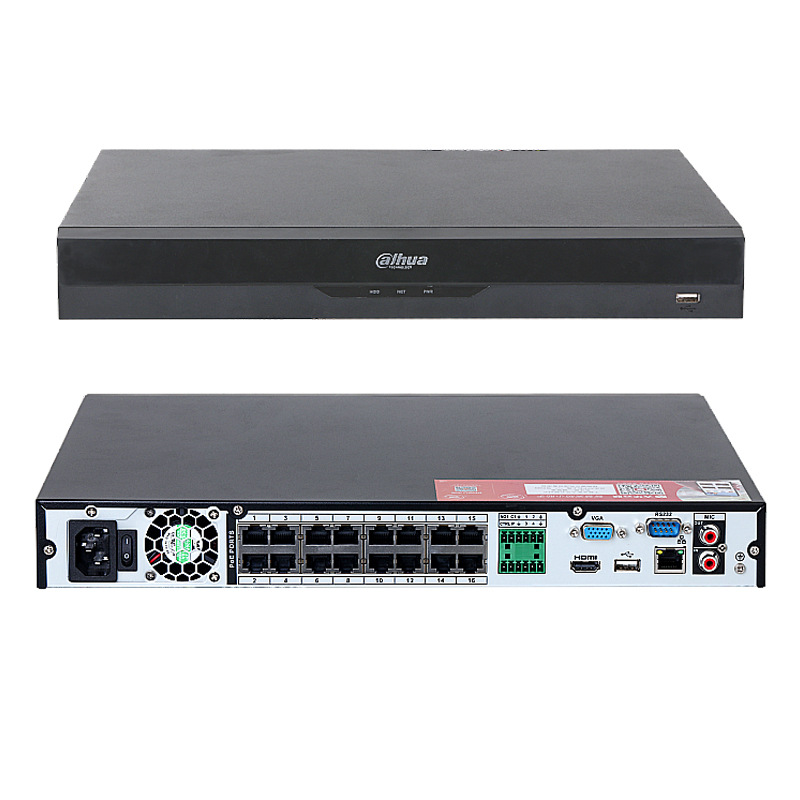 Dahua 16 kanallı ağ video kaydedici NVR16 kanallı POE ağ sabit disk video kaydedici DH-NVR4216-16P-M