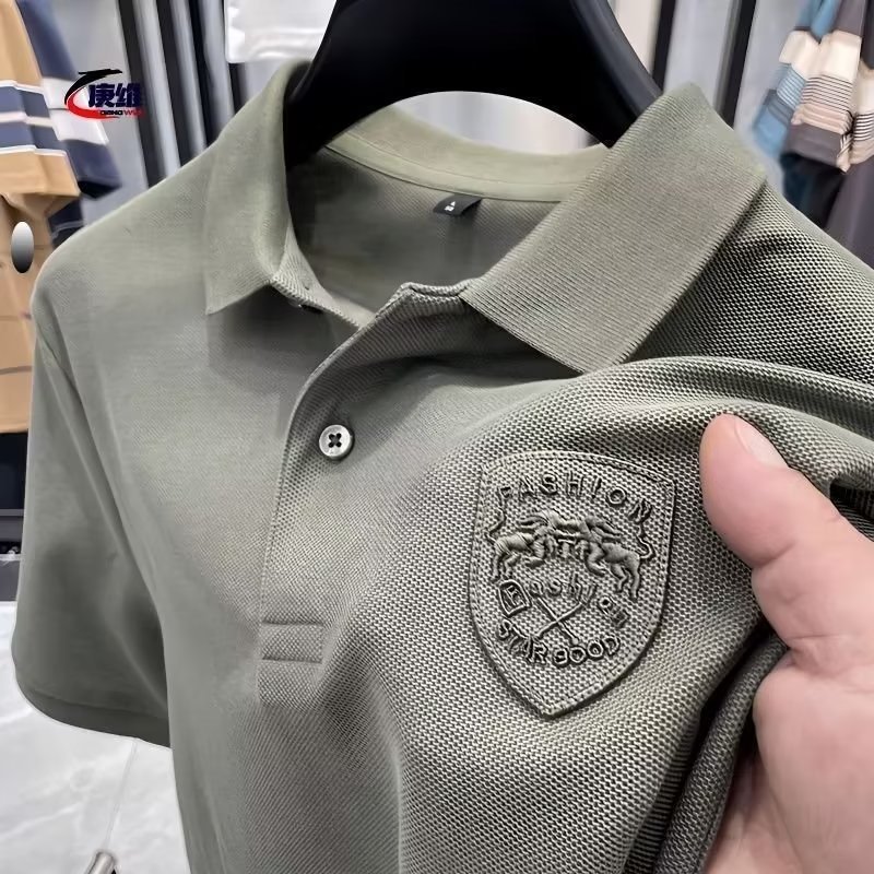 Men's Polo shirt short-sleeved high-end...