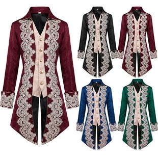 Amazon Men's Steampunk Medieval Jacket Gothic Victorian Frock Coat Uniform