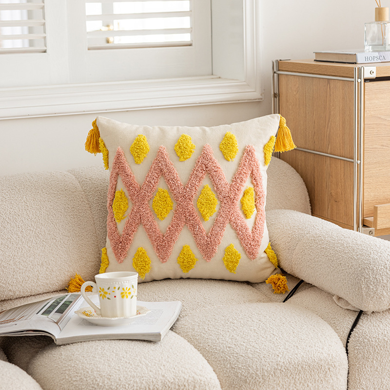 Bohemia Sofá Funda de almohada ins Marruecos B & B Borla Almohada Sofá Cojín Cojín Cojín Cojín Cojín Cojín Cojín Cojín