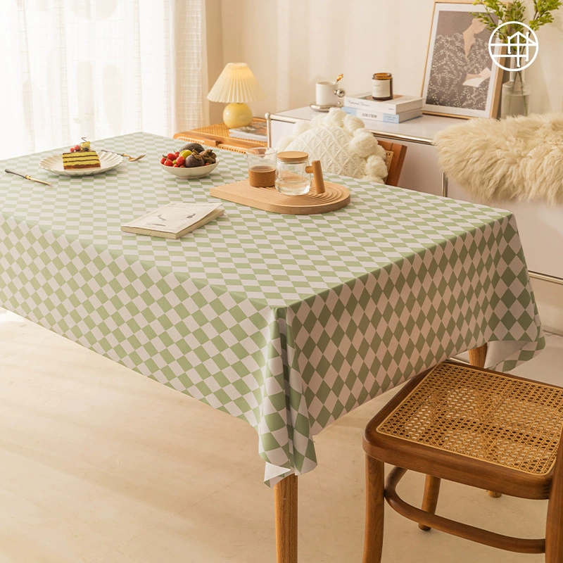 PVC Tablecloth, ins style, waterproof and oil-proof, diamond pattern, multiple sizes