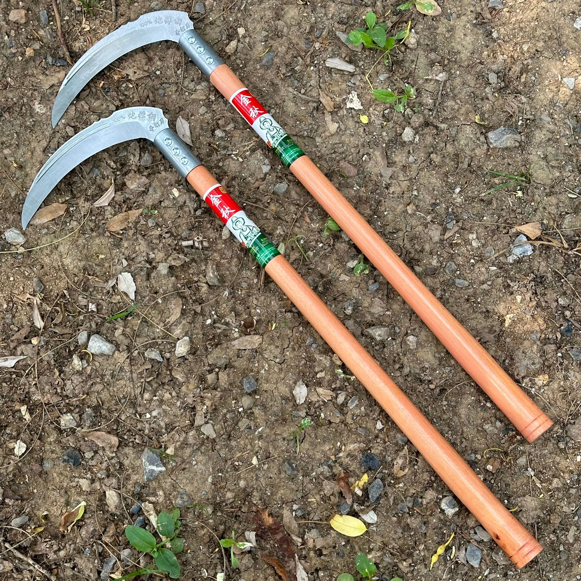 批发木柄金秋镰刀   割麦子   割水稻   割草镰刀   农用镰刀