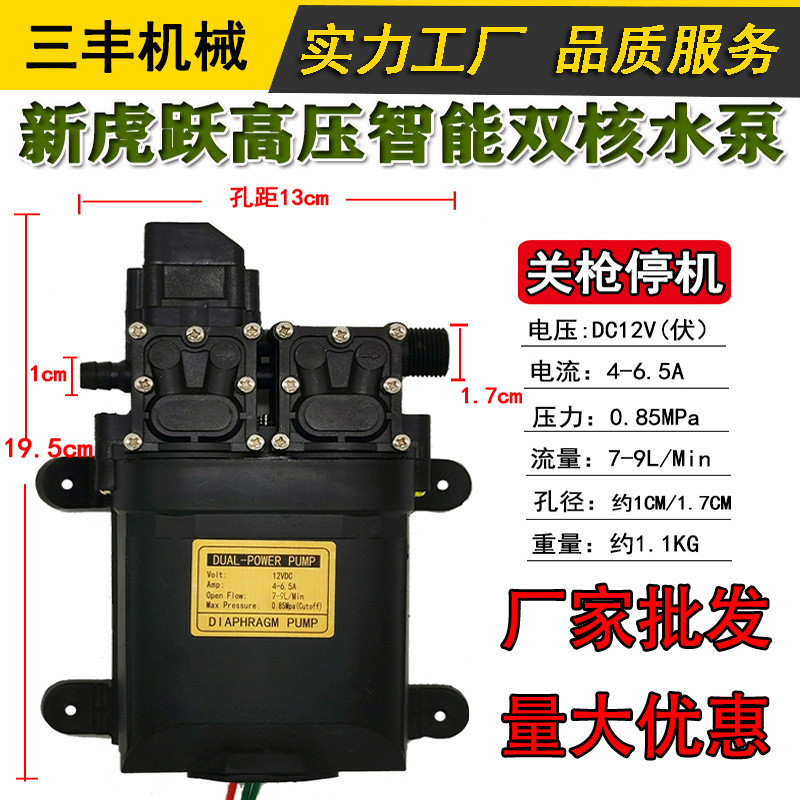 12v電動噴霧器ポンプ高圧知能還流ダイヤフラム二核ポンプ電動噴霧器部品卸売り|undefined