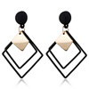 Design metal earrings, European style, simple and elegant design