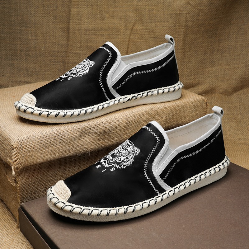 Men's Shoes summer breathable casual canvas skate shoes lazy slip-on old Beijing cloth shoes work soft bottom fisherman fashion shoes