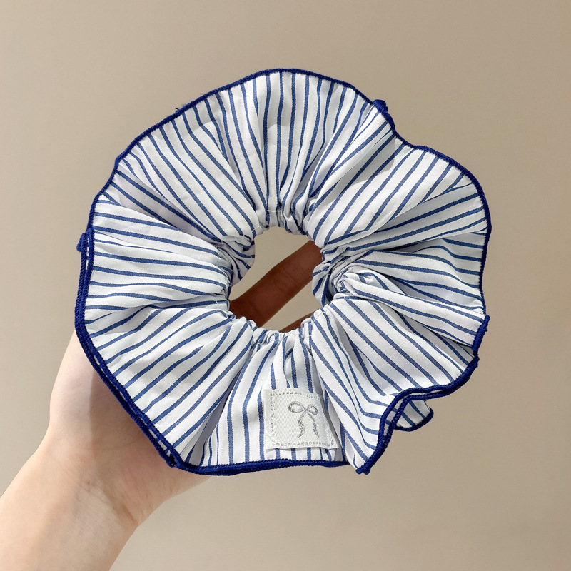 Primavera nueva corbata de pelo de intestino grueso para niños accesorios para el cabello de encaje dulce niña cabeza de bebé flor cuerda para la cabeza tocado de cuerda para el cabello japonés