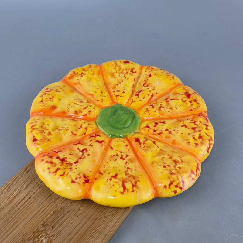 Cerámica creativa girasoles platos de frutas platos de nueces platos de dulces platos de frutas platos de tapas platos cubiertos