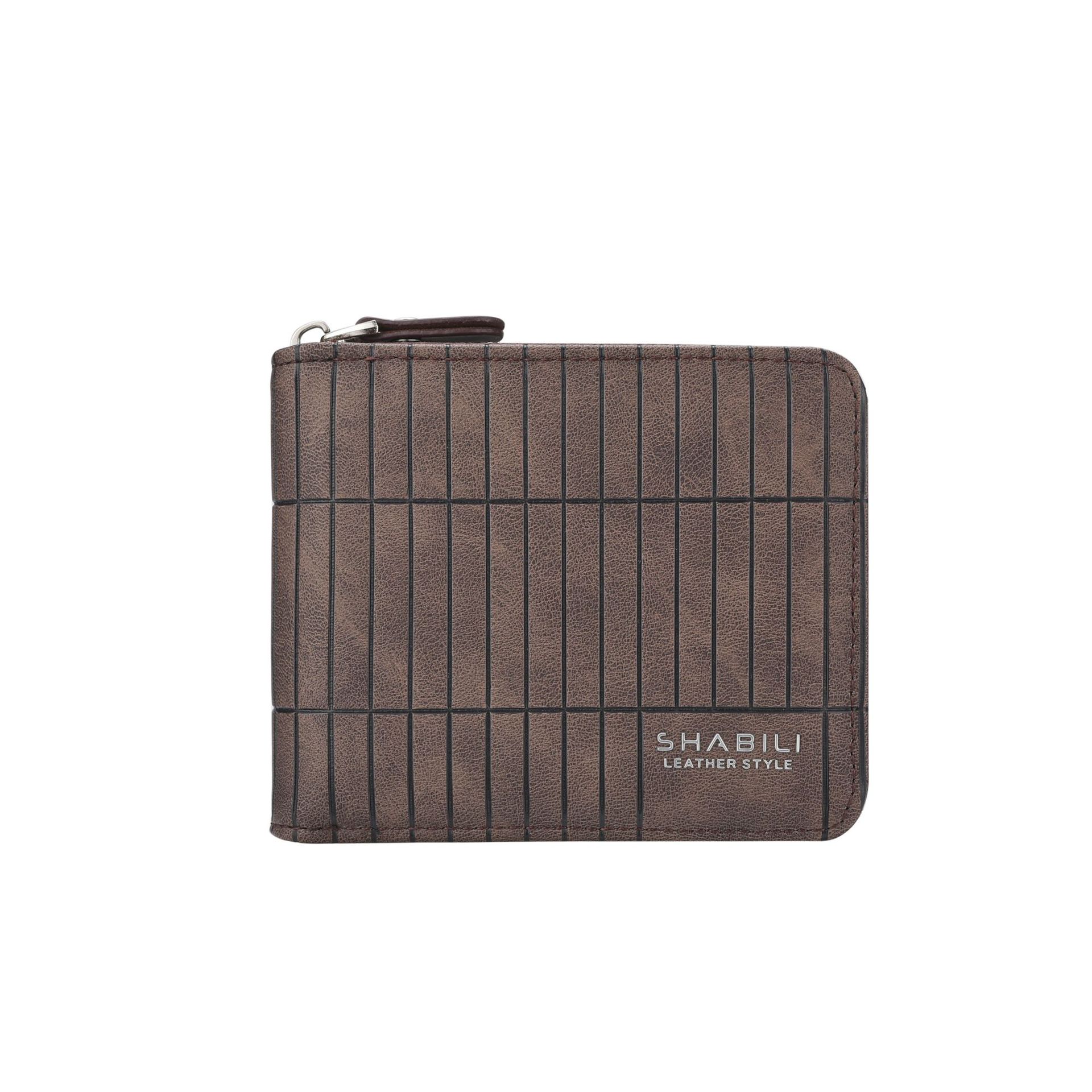 polyurethane casual retro capacious wallet with zipper