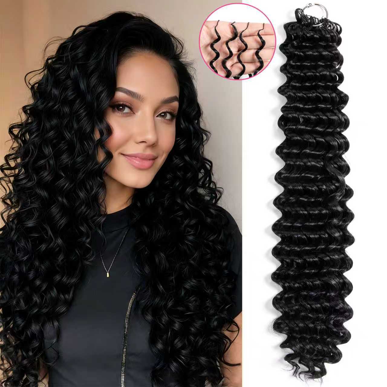 Extensiones de Cabello de Pluma Invisibles de Fibra de Proteína Ligeras