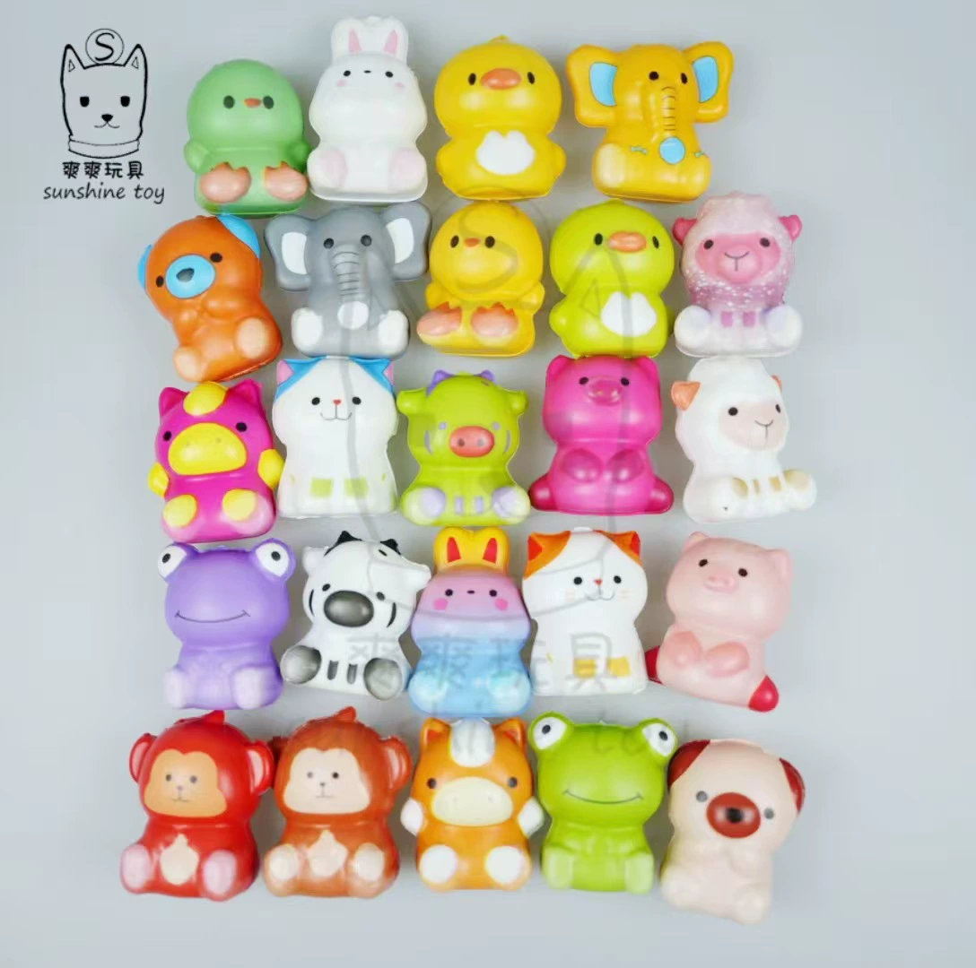 Трансграничная амазонка распаковывает игрушку Squishy Cartoon Cartoon Cartoon Cartoon 24 Animal PU медленный отскок