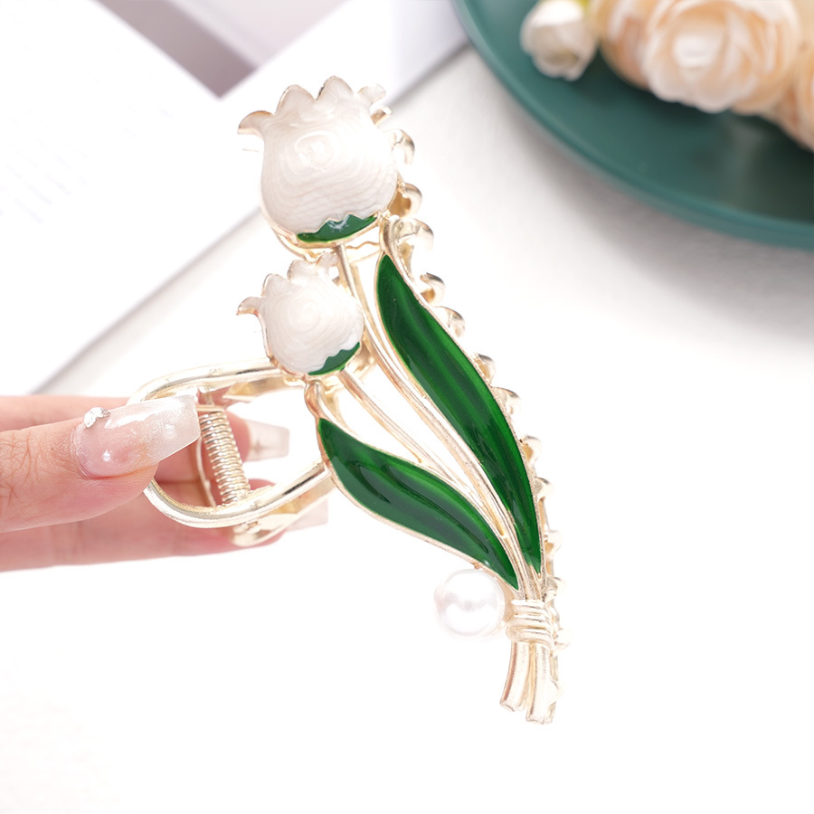 IG Style Sweet Women's Tulips Metal Hair Claws display picture 14