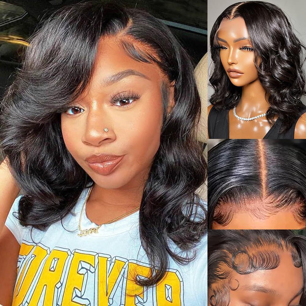 260g Weight Wigs Hairdressing Supplies Short Curly Hair Wig Hairstyle Real Hair Hair Material Women's Simple Style Holiday Party Real Hair Side Points Short Curly Hair Wigs