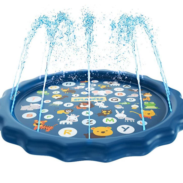 Коврик для распыления воды на открытом воздухе трава Коврик для распыления воды Детская игра Кружево Письмо Водяной распылитель Игрушечный коврик Фабрика в наличии