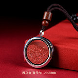 Натуральный открывающийся кулон, карманные часы, коробка, ожерелье, цвета киновари, зеркальный эффект, оптовые продажи