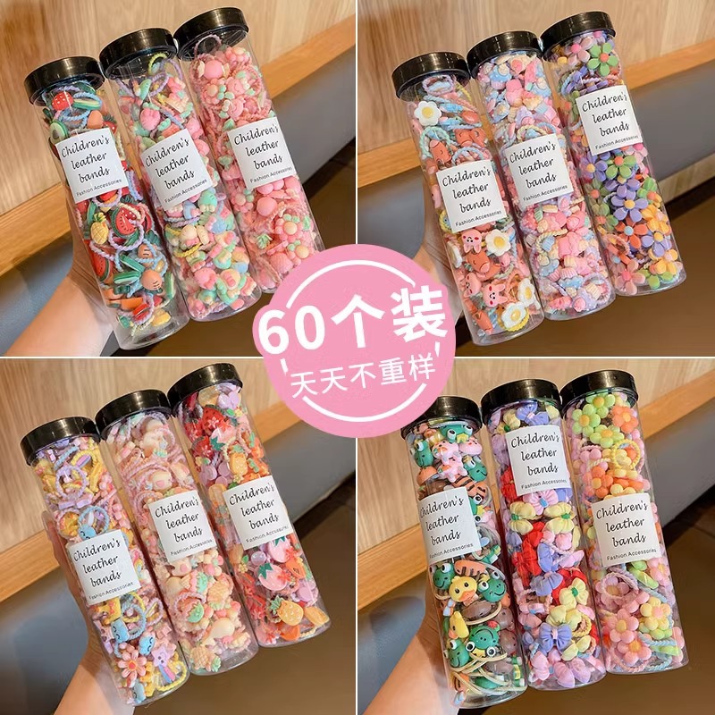 La banda de goma del bebé de los niños no duele el pelo Tamaño pequeño gargantilla pulgar banda de pelo tocado elástico bebé niña cabeza cuerda