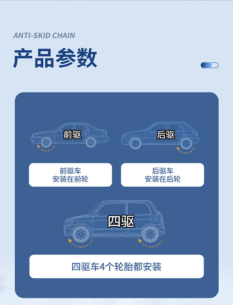 Suitable for Honda Crv Haoying X-Rv Binzhi Civic Lingpai Fit Accord Crown Road Car Tire Anti-Skid Chain Suv