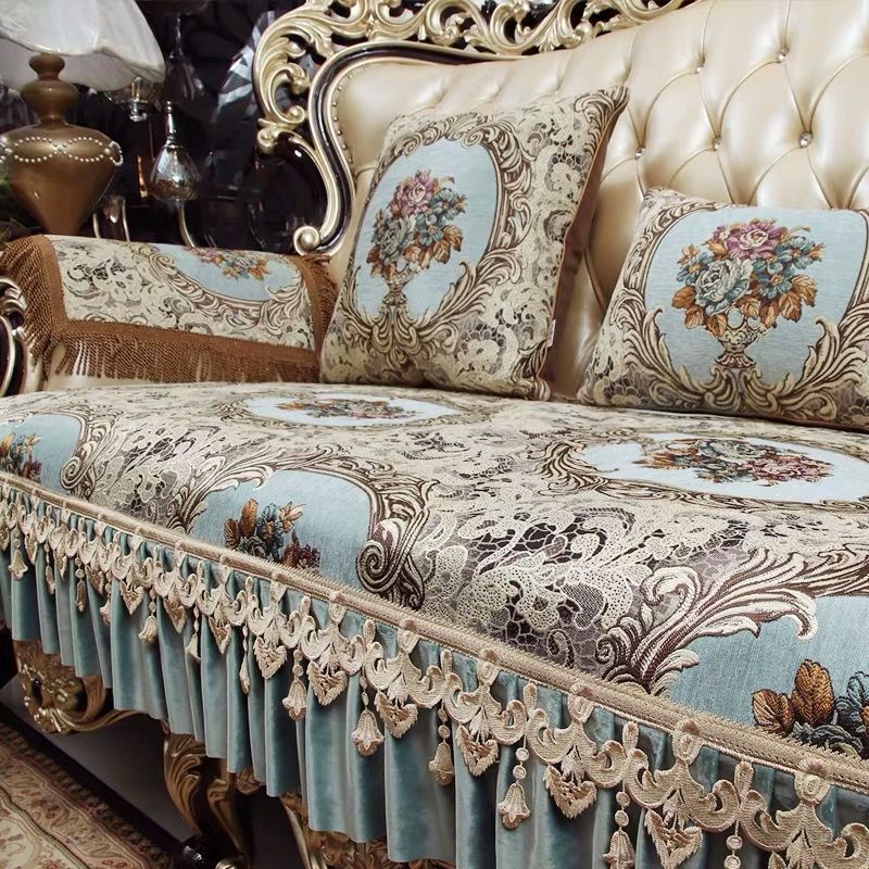 欧式沙发垫皮奢华布艺客厅家用垫套四季通用防滑美式坐垫厂家批发|ru