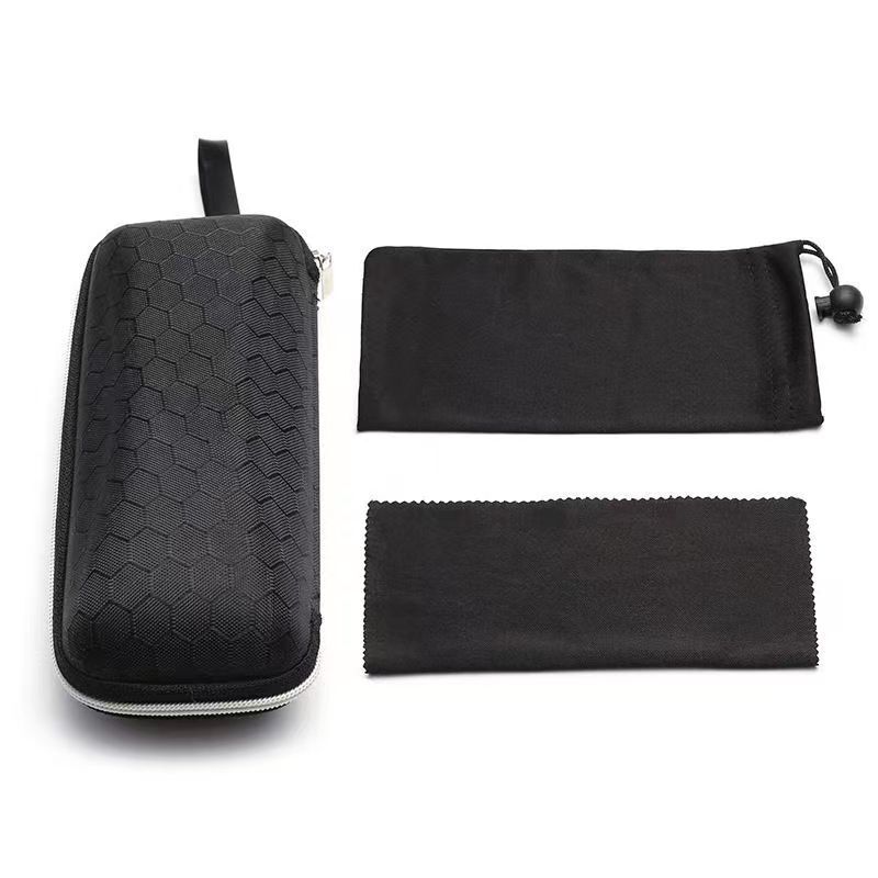 Glasses Case Cloth Bag Combination Hair Set Sunglasses Case Set Zipper Glasses Hard Case Glasses Bag Sunglasses Case