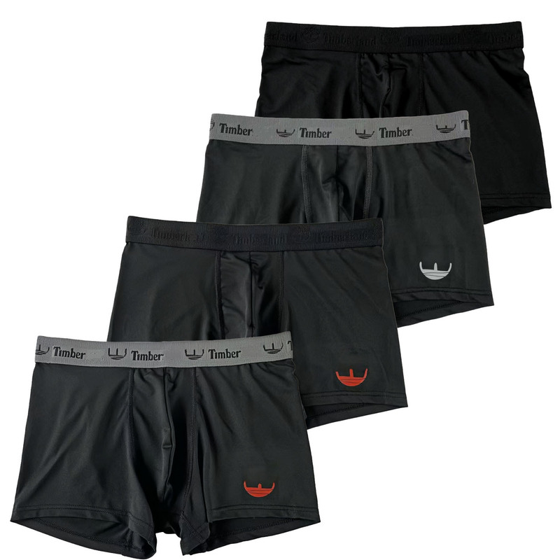 Men's Trendy Boxer Briefs, Short Leg, Sports, Non-Chafing, Letter Waistband, Quick-Drying, Antibacterial Men's Trendy Boxer Briefs, Short Leg, Sports, Non-Chafing, Letter Waistband, Quick-Drying, Antibacterial