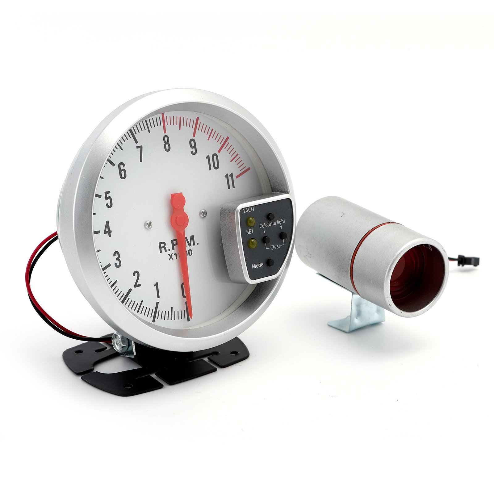 Qìchē – automobile instrument 12V Car Modified - black-shell-black-tachometer