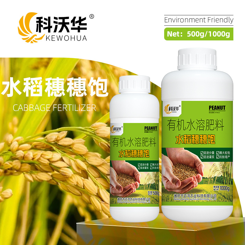 科沃华水稻穗穗饱水稻小麦增产促分蘖抗倒伏穗大粒饱有机水溶肥