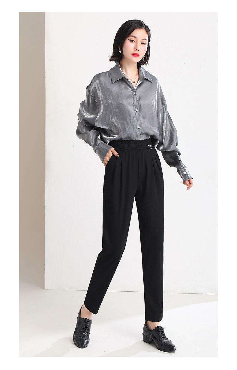 high-waist harem suit pants NSYZ39553