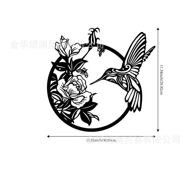 クロスボーダー鉄のシルエットヨーロッパスタイルの鉄絵画工芸品吊り下げ金属壁装飾絵画現代アート壁装飾|undefined