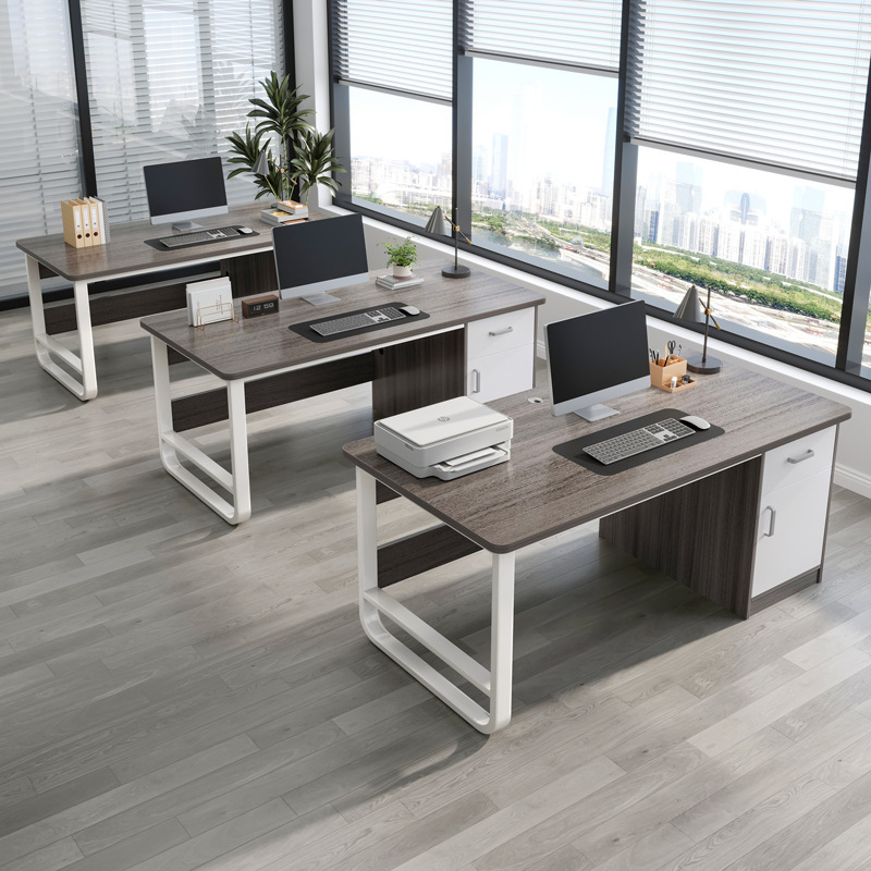 Mesa de oficina de personal mesa y silla de oficina combinación simple moderna mesa de computadora de escritorio de una sola posición para oficina especial