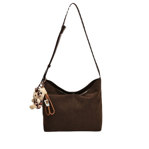 Autumn Retro Fashion Bucket Bag 2024 New Trendy Casual Large Capacity Shoulder Bag Work Commuting Underarm Bag