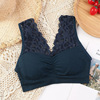 Lace comfortable wireless bra, tube top, underwear, plus size, beautiful back