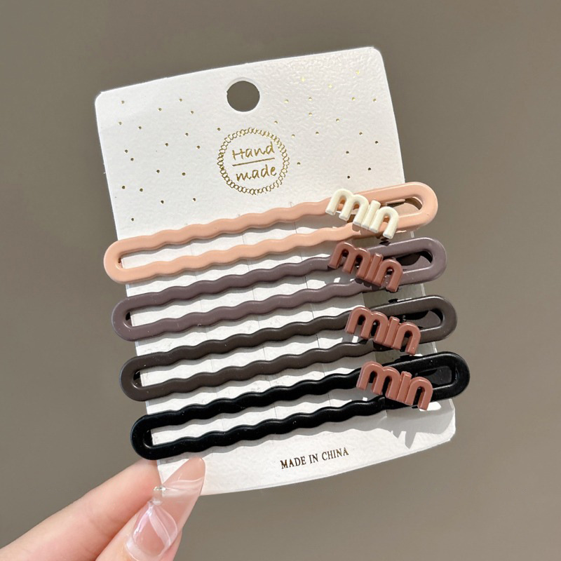 Lavar la cara maquillaje clip de cabello para mujeres 2025 nuevo frange clip de cabello lateral frente clip de boca de pato clip de cabello tocado