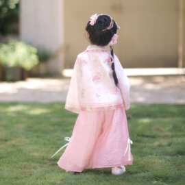 新款女童汉服套装春夏季长袖2026新中式春装儿童国风超仙春秋唐装
