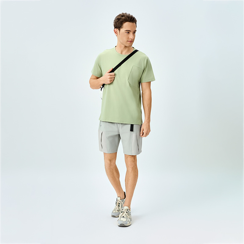 Summer Dijia Sports T-Shirt Men's Quick-Drying Loose Breathable Outdoor Running Round Neck Short-Sleeved t Fitness Training Top