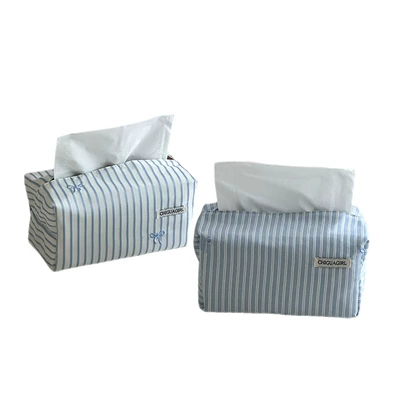 Car tissue box/set | with Simple Embroidery, High-End